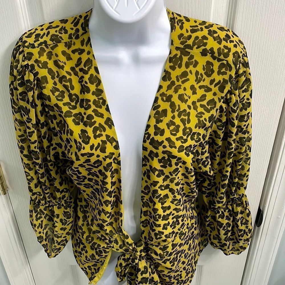 Sweet Pea New York & Company by Stacy Frati Animal Print Blouse - Picture 10 of 10